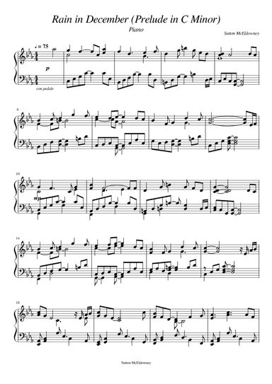 Prelude in C Minor ("Rain in December")