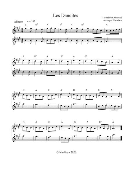 Les Dancites - Arranged by Na-Mara (arr. Na-Mara)