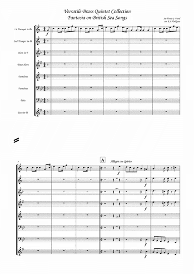 Fantasia on British Sea Songs - Brass Quintet (arr. Kevin P Holdgate)