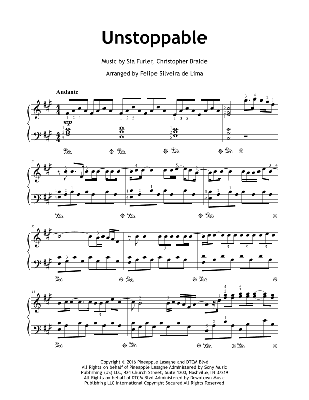 Unstoppable (arr. Felipe Silveira de Lima)