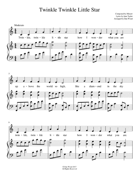 Twinkle Twinkle Little Star (arr. Dan Wood)