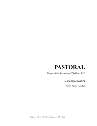PASTORAL - Rossini - Arr. for Piano/Organ (arr. Renato Tagliabue)