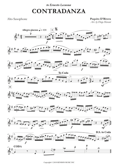 Contradanza - Duo (arr. Diego Marani)