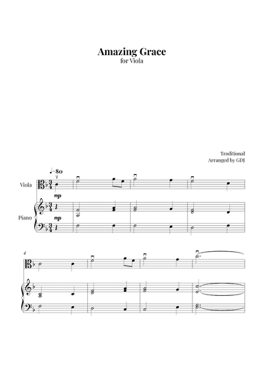 Amazing Grace (arr. GDJ)