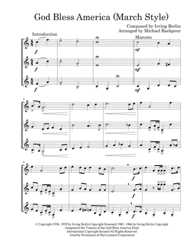 God Bless America (arr. Michael Raehpour)