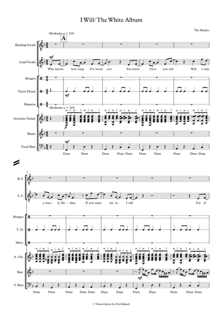 I Will (arr. Hed Bahack)