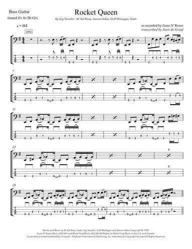 Rocket Queen (arr. Joeri de Graaf)