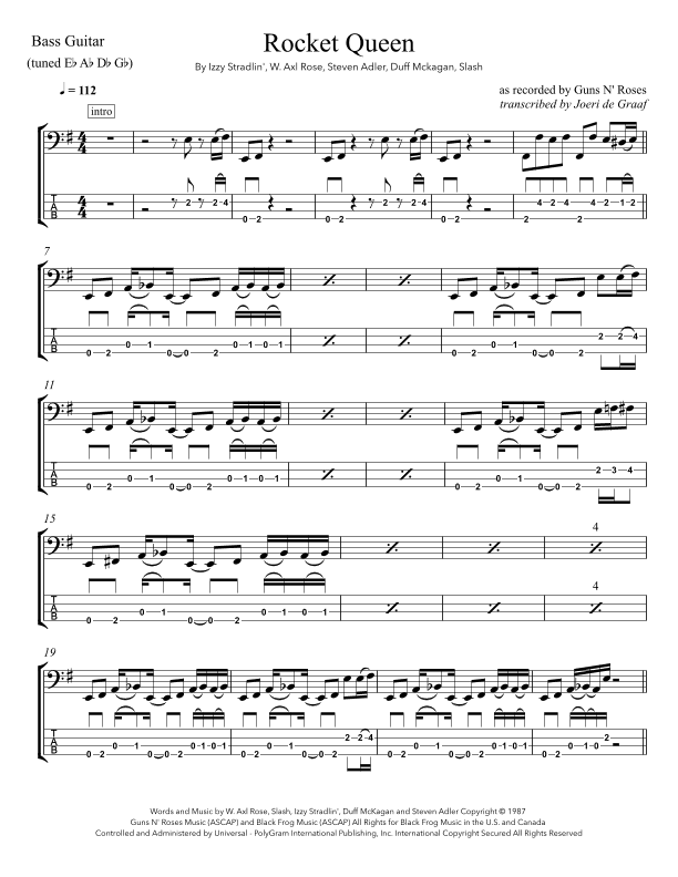 Rocket Queen (arr. Joeri de Graaf)