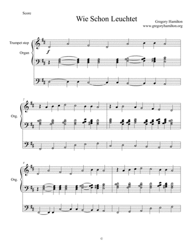 Wie Schön Leuchtet - How Brightly Shines the Morning Star - Alternative Harmonization