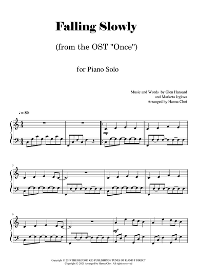 Falling Slowly (arr. Hanna Choi)
