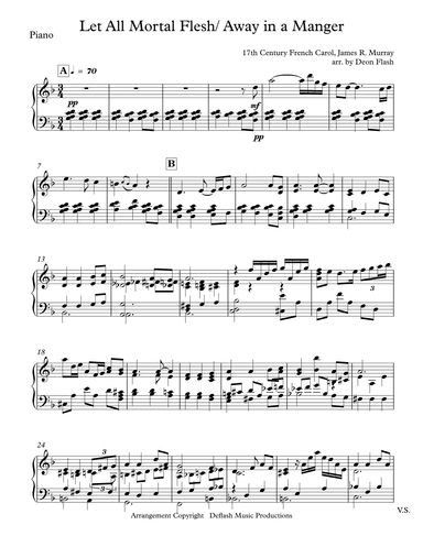 Let All Mortal Flesh/Away in a Manger (arr. Deon Flash)