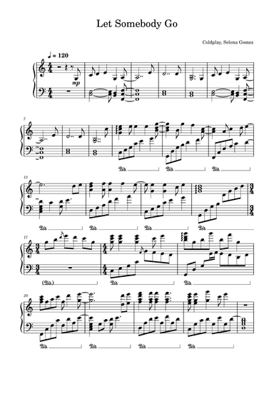 Let Somebody Go (arr. Coldplay)