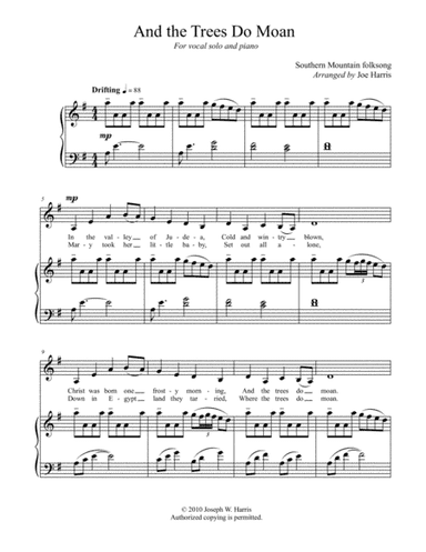 And the Trees Do Moan (arr. Joe Harris)