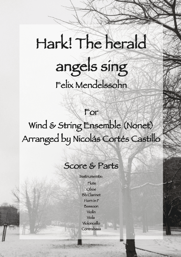 Hark! The Herald Angels Sing - Wind & String Ensemble (Nonet) (arr. Nicolás Cortés Castillo)