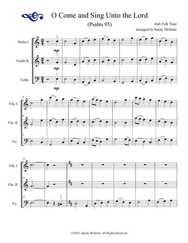 O Come and Sing Unto the Lord (arr. Sandy McIntire)
