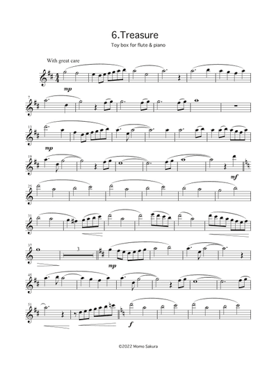 6. Treasure ~Toy Box for Flute and Piano~