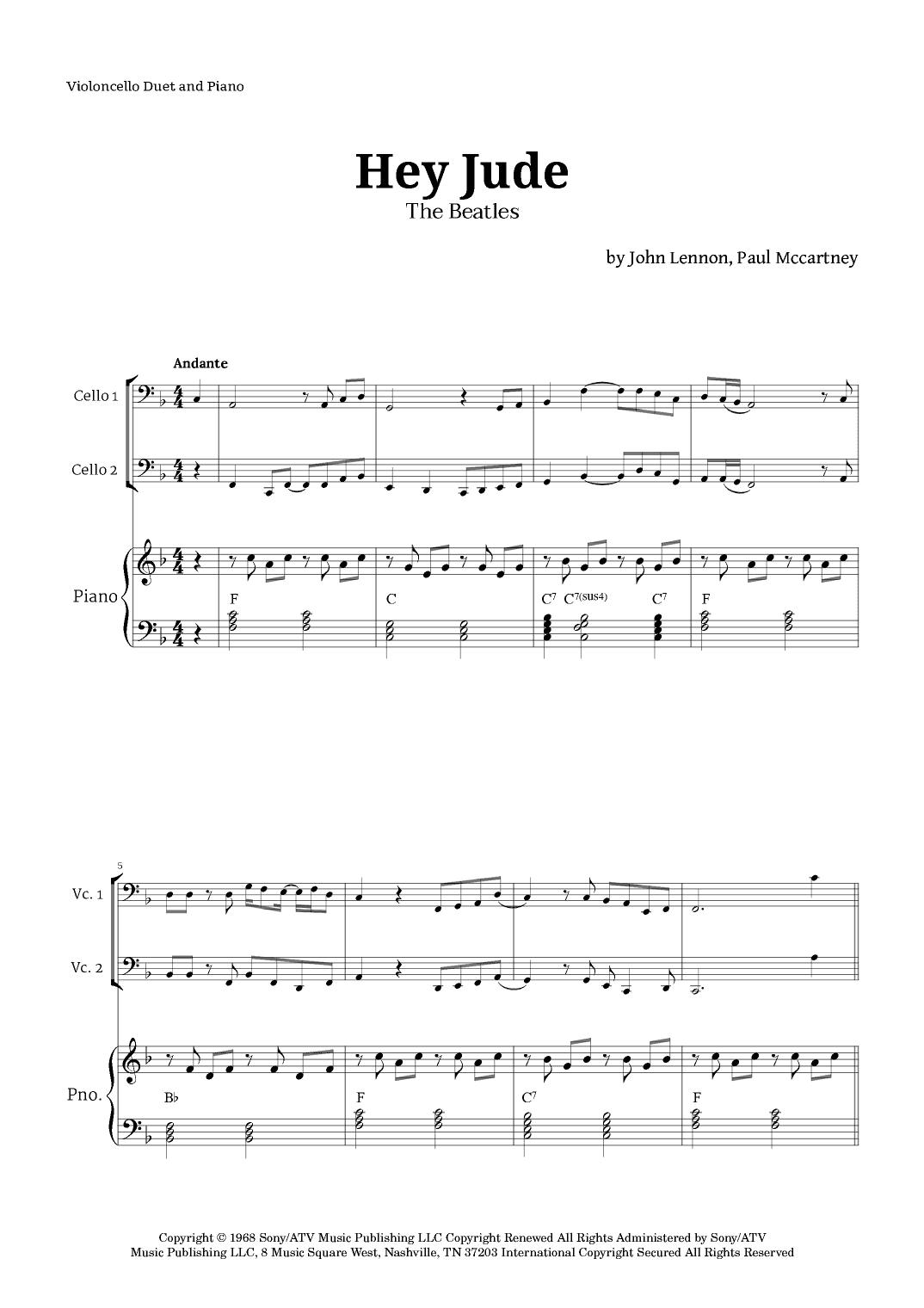 Hey Jude (arr. Langanho)