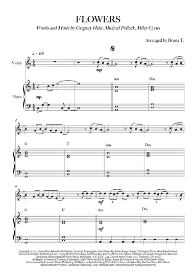 Flowers (arr. Bruna T.)
