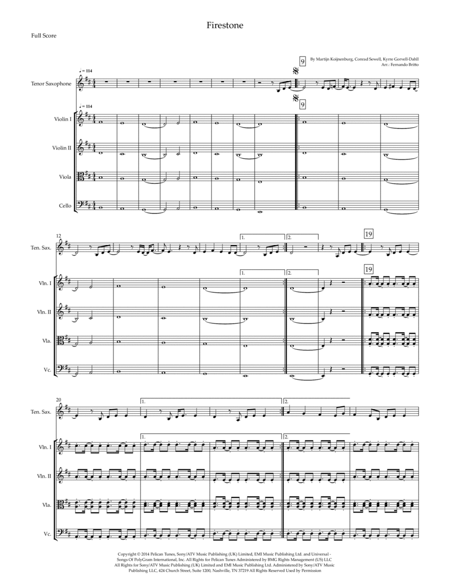 Firestone (arr. Fernando Britto)