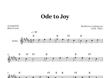 Ode to Joy (arr. Márcio Silva)