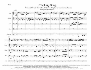 The Lazy Song (arr. Tyler Swick)