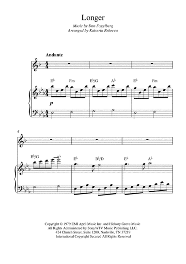 Longer (arr. Kaiserin Rebecca)