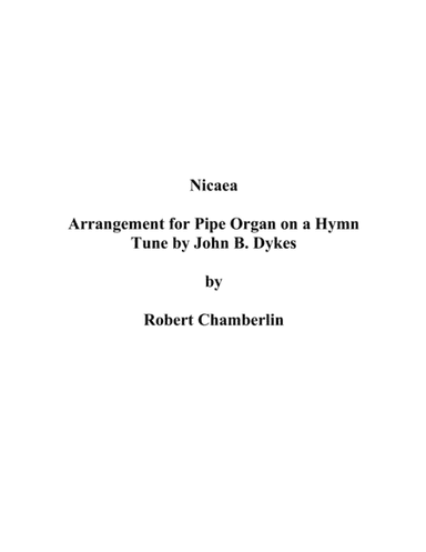 Nicaea (arr. Robert Chamberlin)