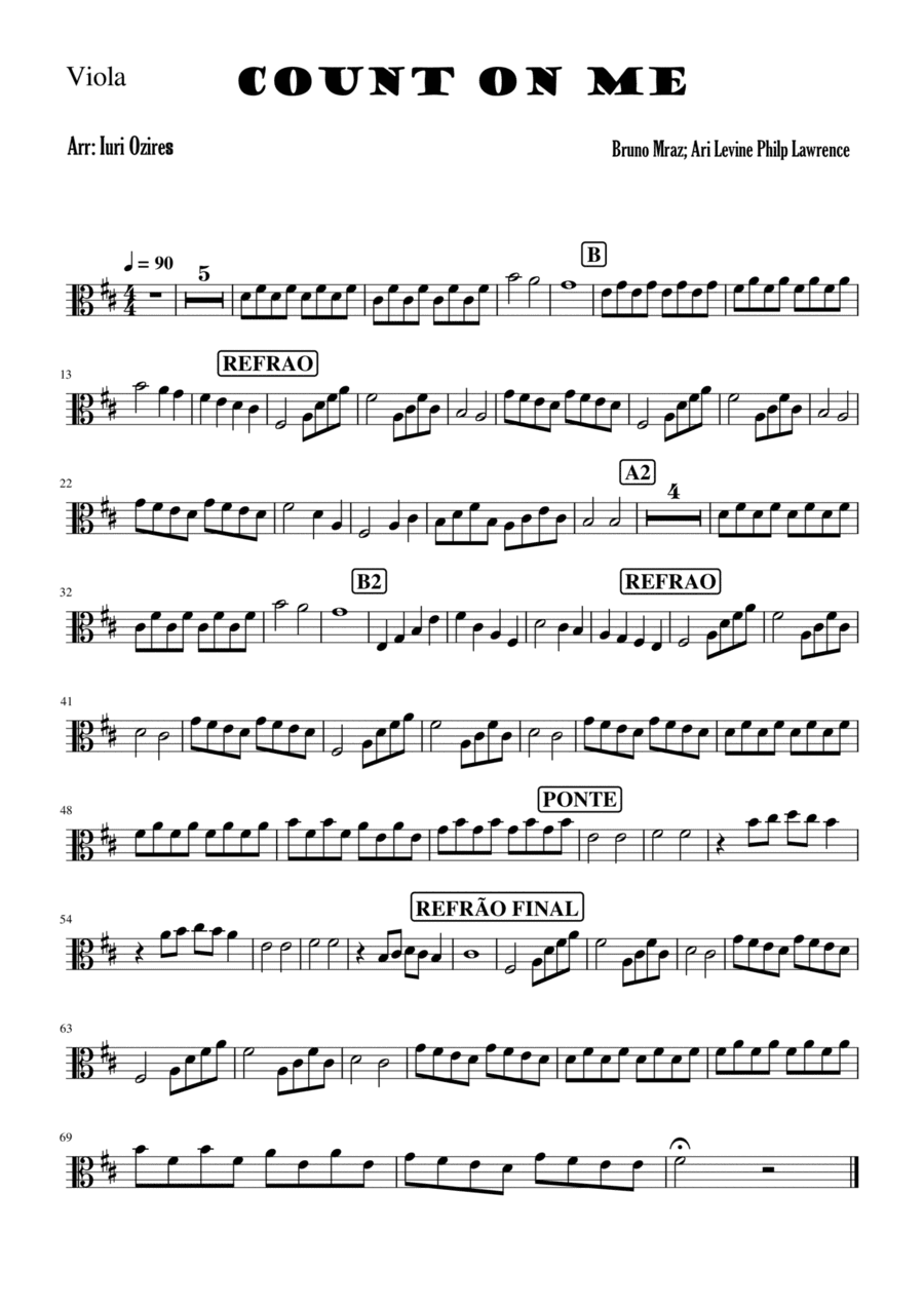 Count On Me (arr. Iuri Ozires)