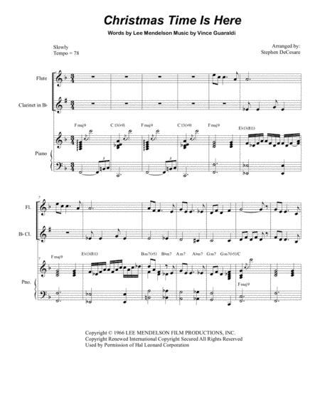 Christmas Time Is Here (arr. Stephen DeCesare)
