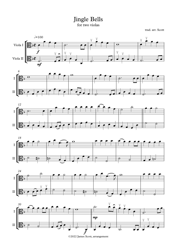 Jingle Bells (arr. James Scott)