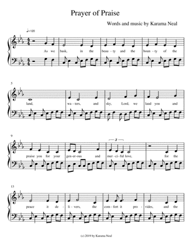 Six hymns for prayer - Sweet Hour of Prayer, I Need Thee Every Hour and four more (arr. Karama Neal)