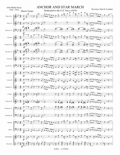 Anchor and Star March (arr. Glen D Lienhart)