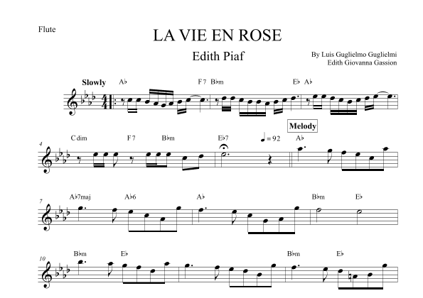 La Vie En Rose (elena Urioste And Tom Poster Version) (arr. Leo Silva)