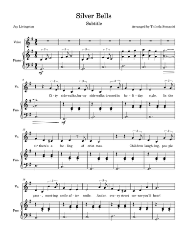 Silver Bells (arr. Thihela Somasiri)