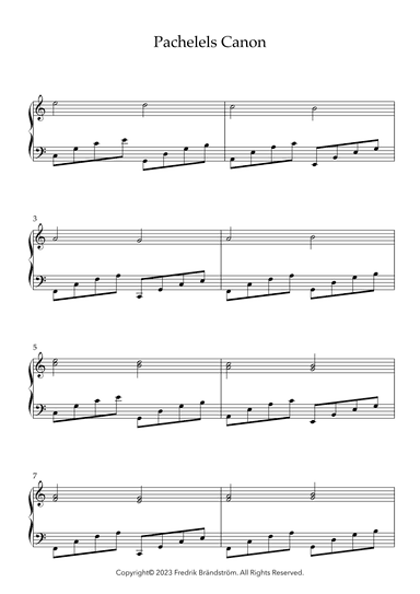 Canon (arr. Fredrik Brändström)