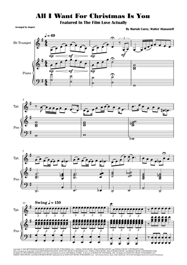 All I Want For Christmas Is You (arr. Gispert)