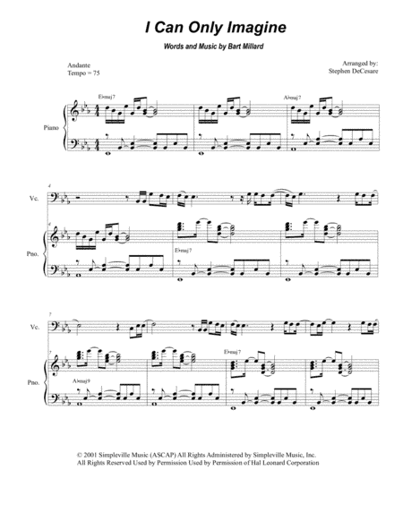 I Can Only Imagine (arr. Stephen DeCesare)