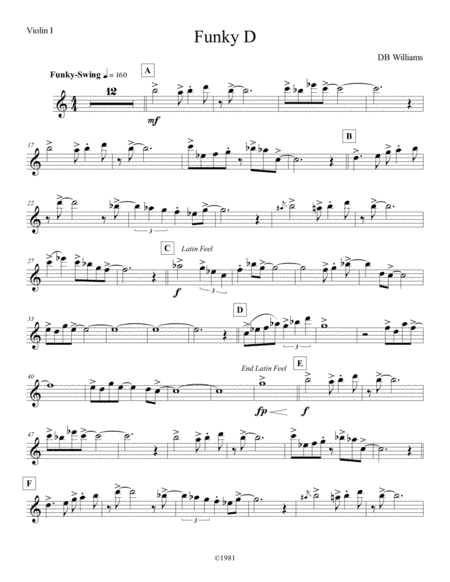 Funky D (Violin 1)