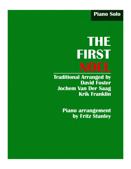 The First Noel - Piano Solo (arr. Fritz Stanley)