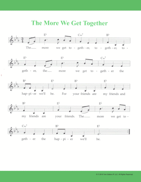 The More We Get Together (arr. Hal Wright)