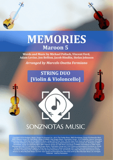 Memories (arr. Marcelo Onetta Fermiano)