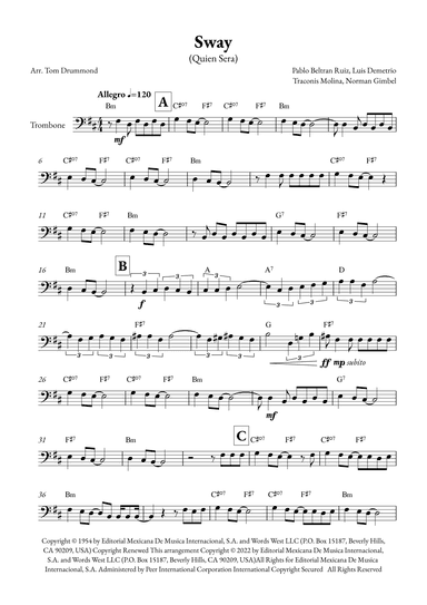 Sway (quien Sera) (arr. Tom Drummond)