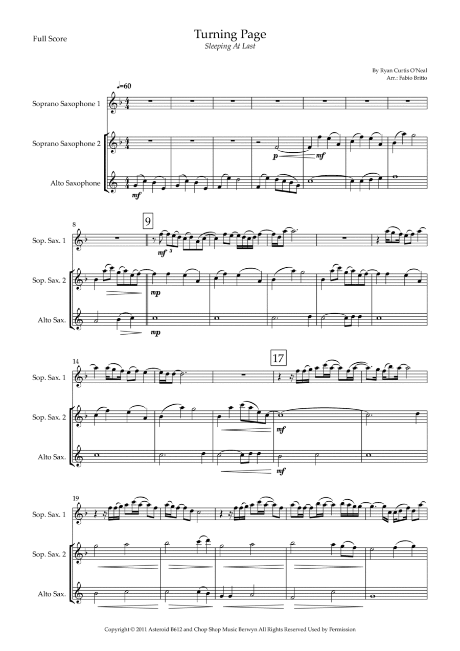 Turning Page (arr. Fabio Britto)