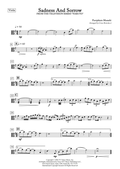 Sadness And Sorrow (arr. ACT Bortolucci)