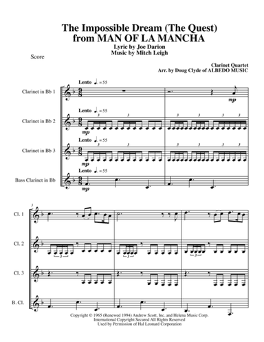 The Impossible Dream (arr. Doug Clyde)