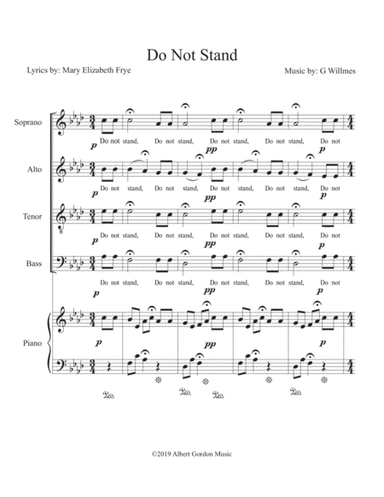 Do Not Stand (arr. Gerard Willmes)