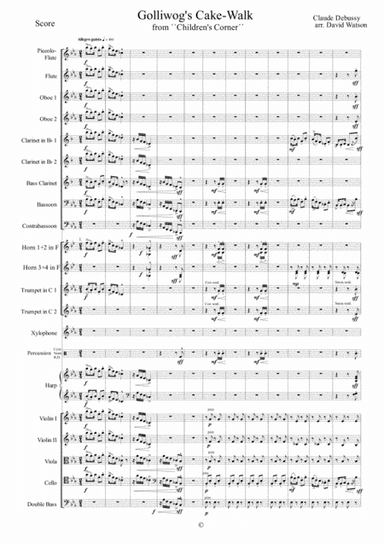 Golliwog's Cake Walk for Orchestra (arr. David Watson)
