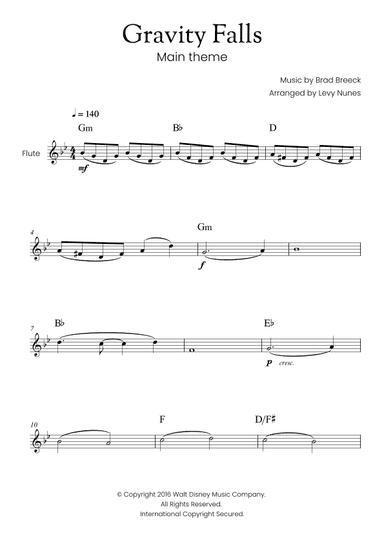 Gravity Falls (main Theme) (arr. Levy Nunes)