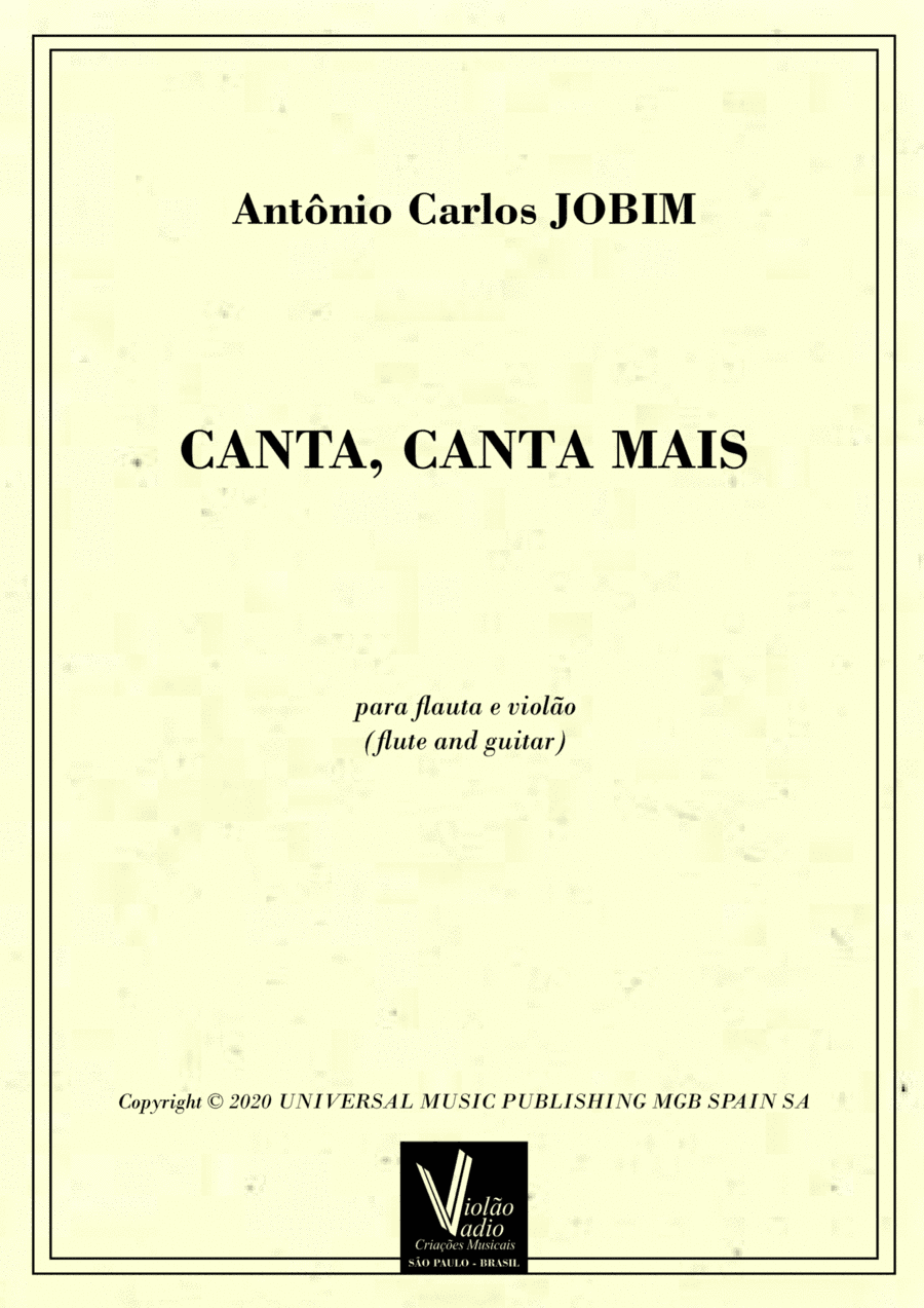 Canta, Canta Mais (arr. Bisdré Santos)