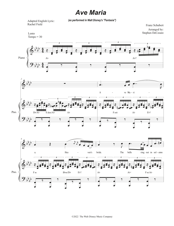 Ave Maria, Op. 52 No. 6 (arr. Stephen DeCesare)